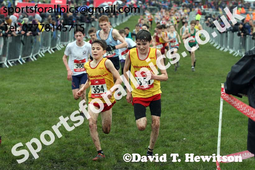 Junior boys 2019 New Balance English Schools Cross Country Champs, Temple Newsam, Leeds. Photo:  David T. Hewitson/Sports for All Pics